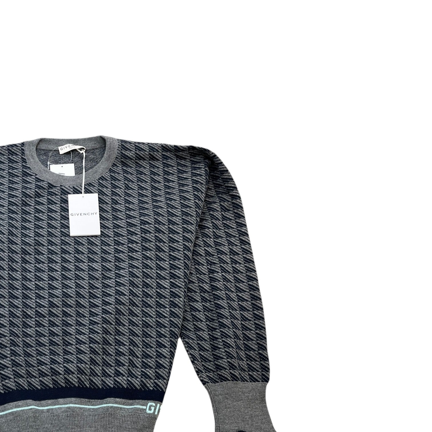 Men's Embroidered Logo Jumper Grey Size XL - Photo 3