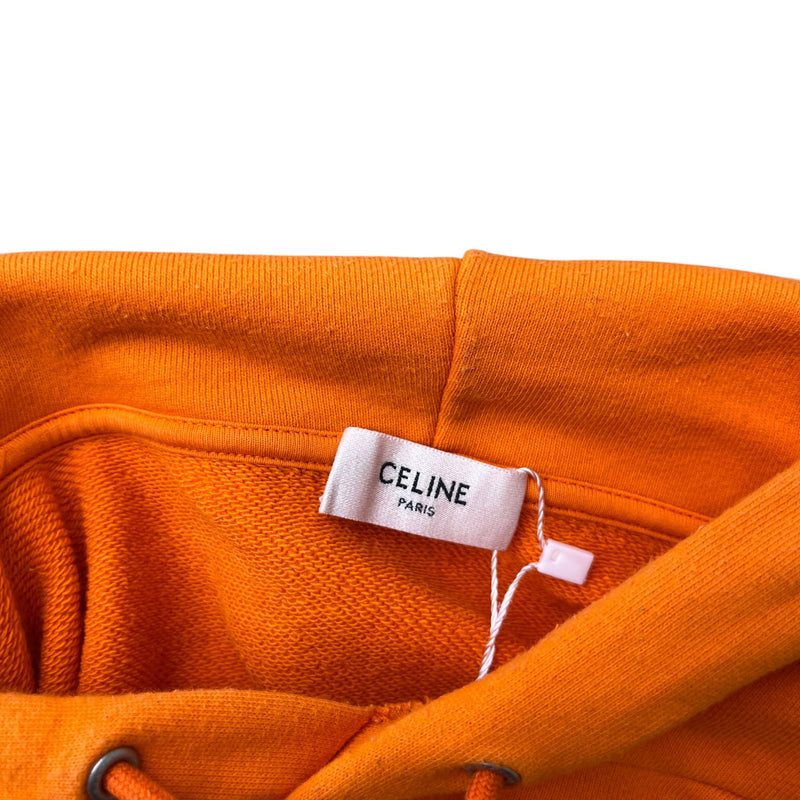 Men's Logo Hoodie Orange Size XS