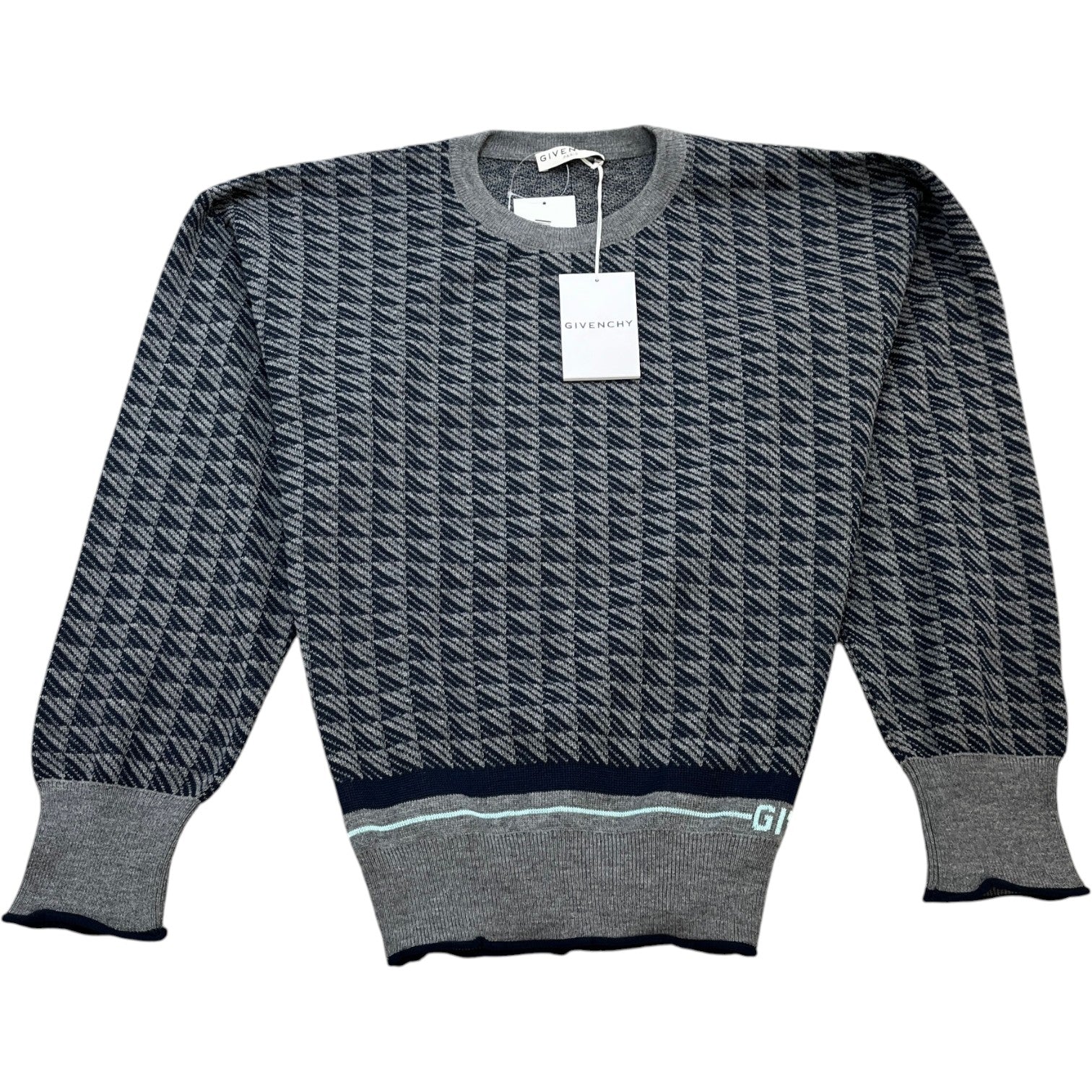 Men's Embroidered Logo Jumper Grey Size XL - Photo 1