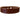 Men's Leather Logo Bracelet Brown