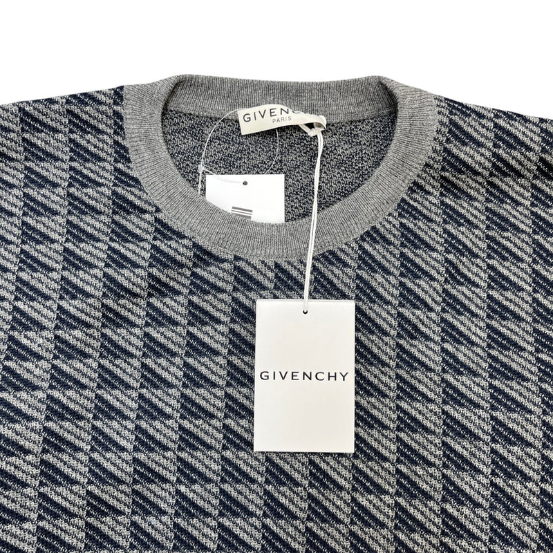 Men's Embroidered Logo Jumper Grey Size XL
