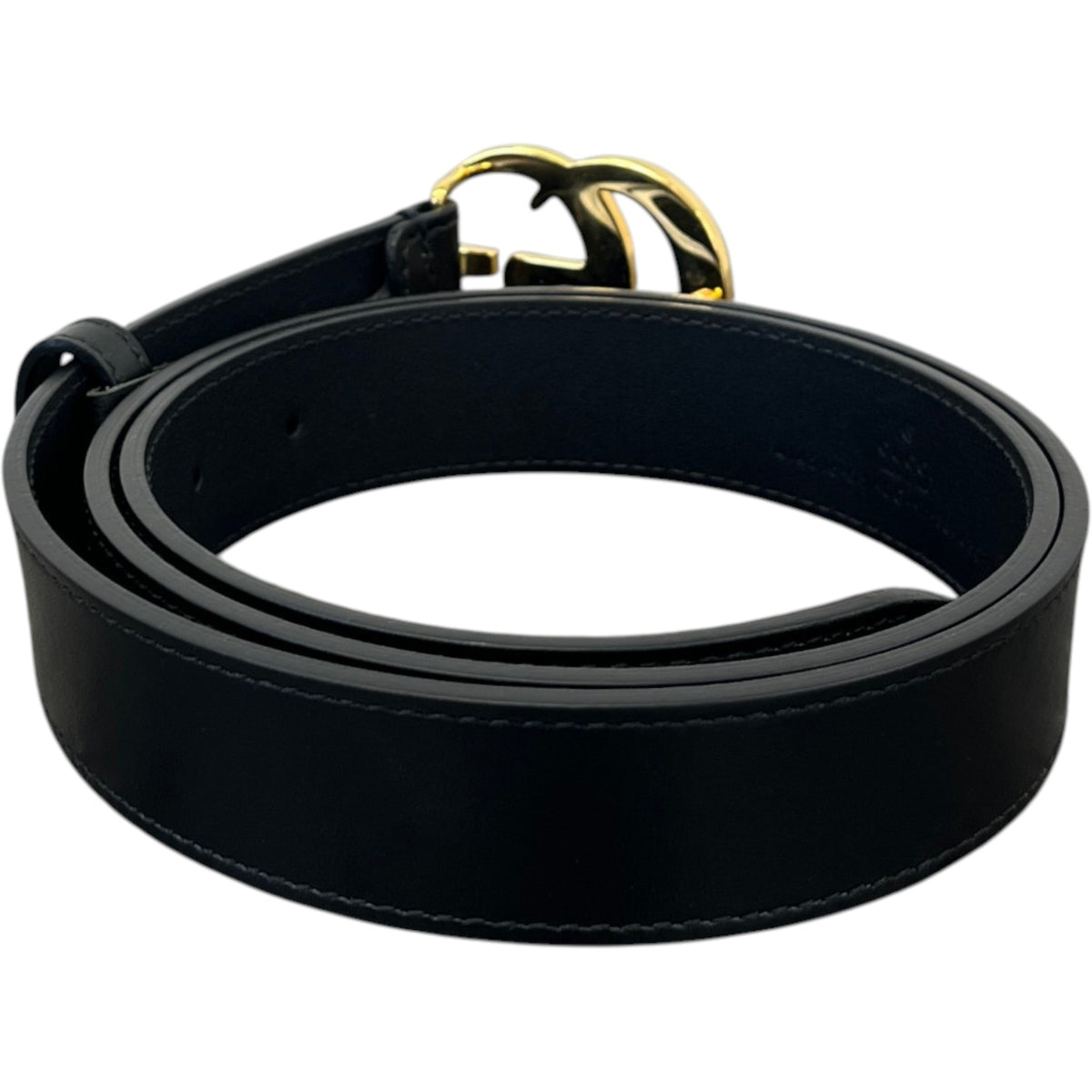 Women's GG Marmont 30mm Belt Black Size W38 - Photo 3