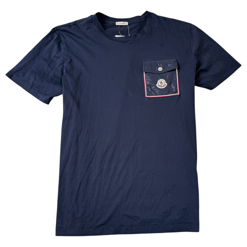 Men's Logo Patch Pocket T-Shirt Navy Size XL