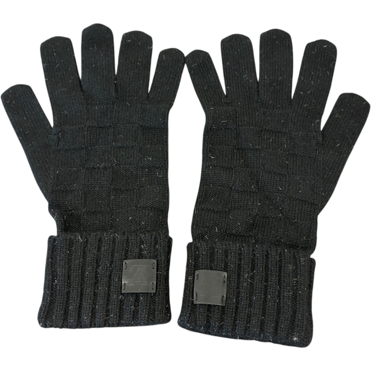 Men's Damier Gloves Black - Photo 1