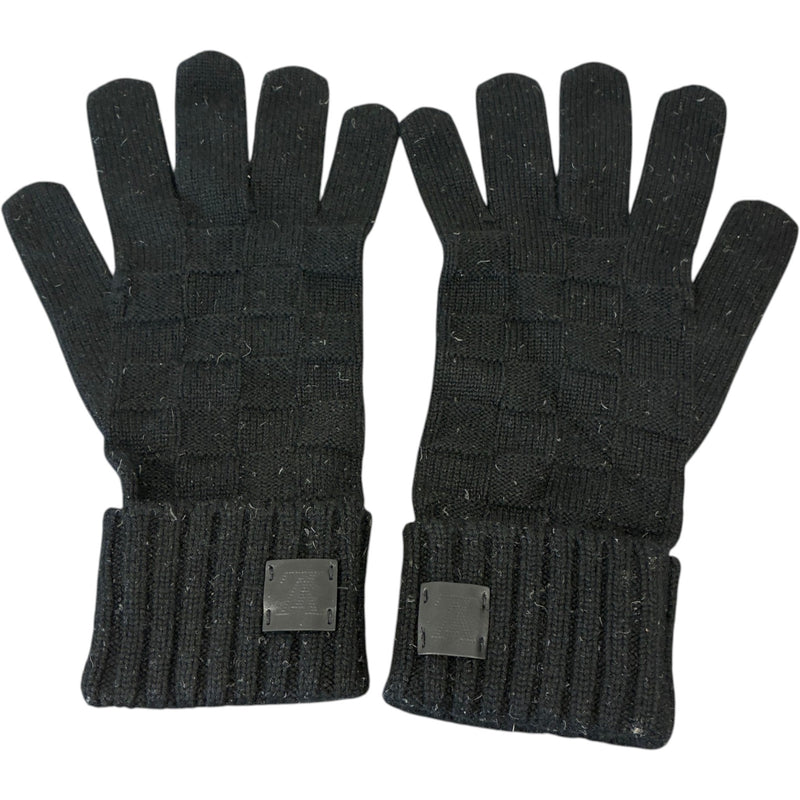 Men's Damier Gloves Black