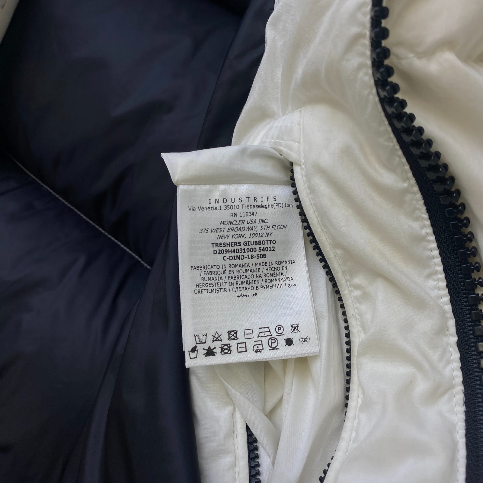Men's Treshers Down Jacket White Size 3 / L - Photo 6
