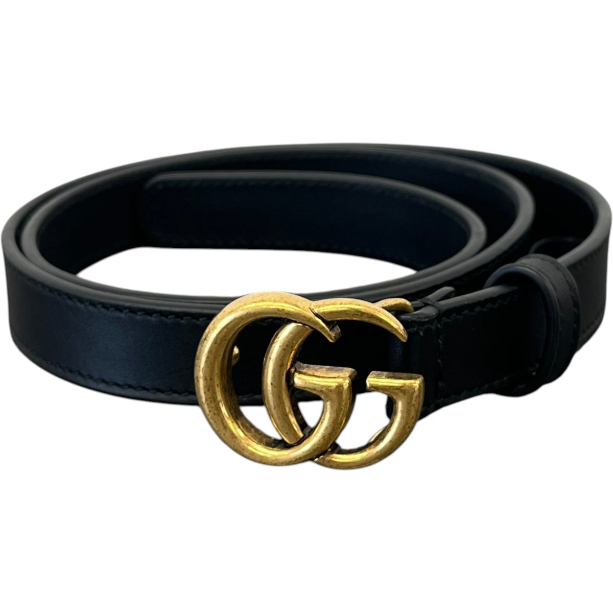Women's GG Marmont 20mm Belt Black Size W32 - Photo 1