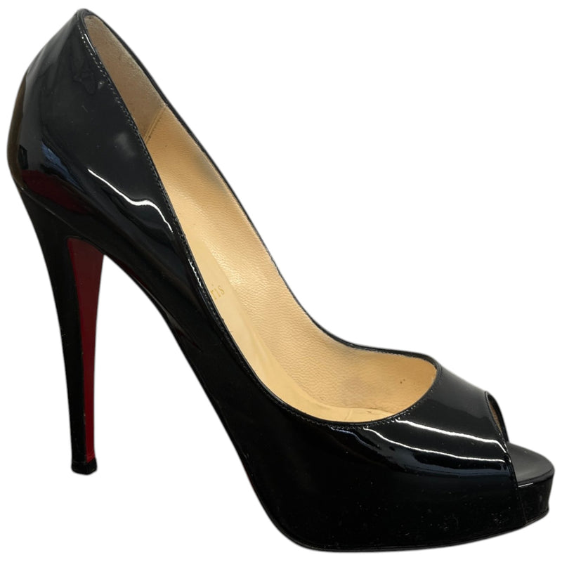 Women's Very Privé Peep Toe Heels Black Size UK 6.5 / EU 39.5