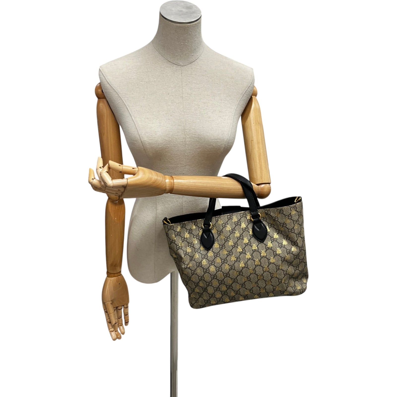 Women's Gg Supreme Bee Bag Beige - Photo 2