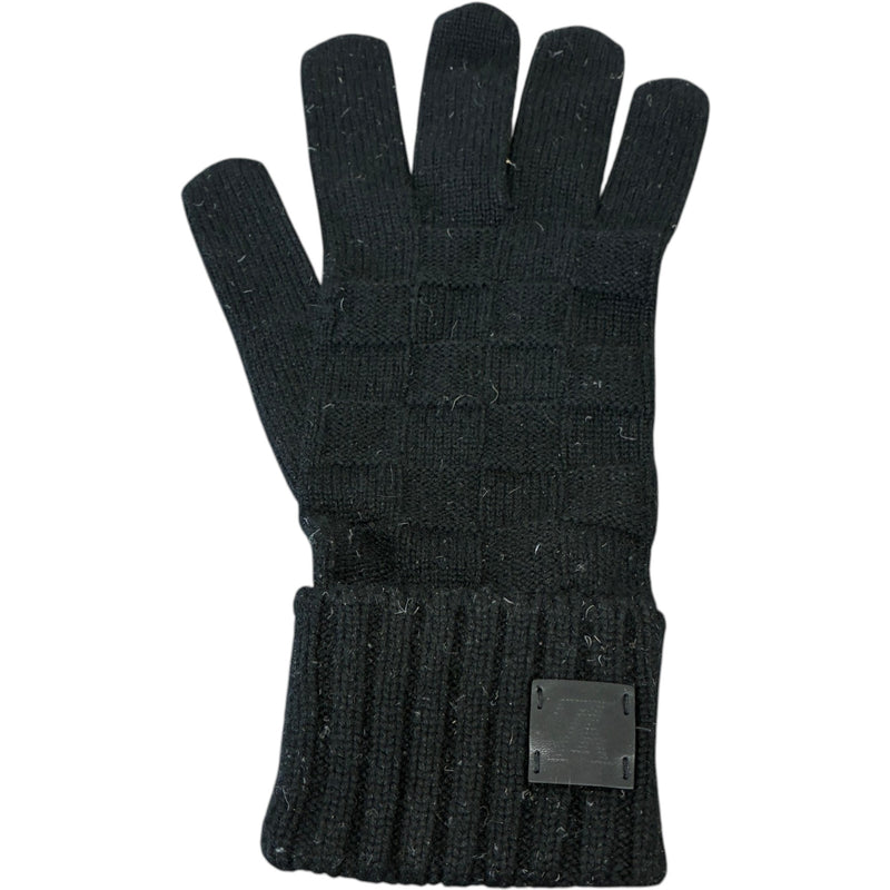 Men's Damier Gloves Black