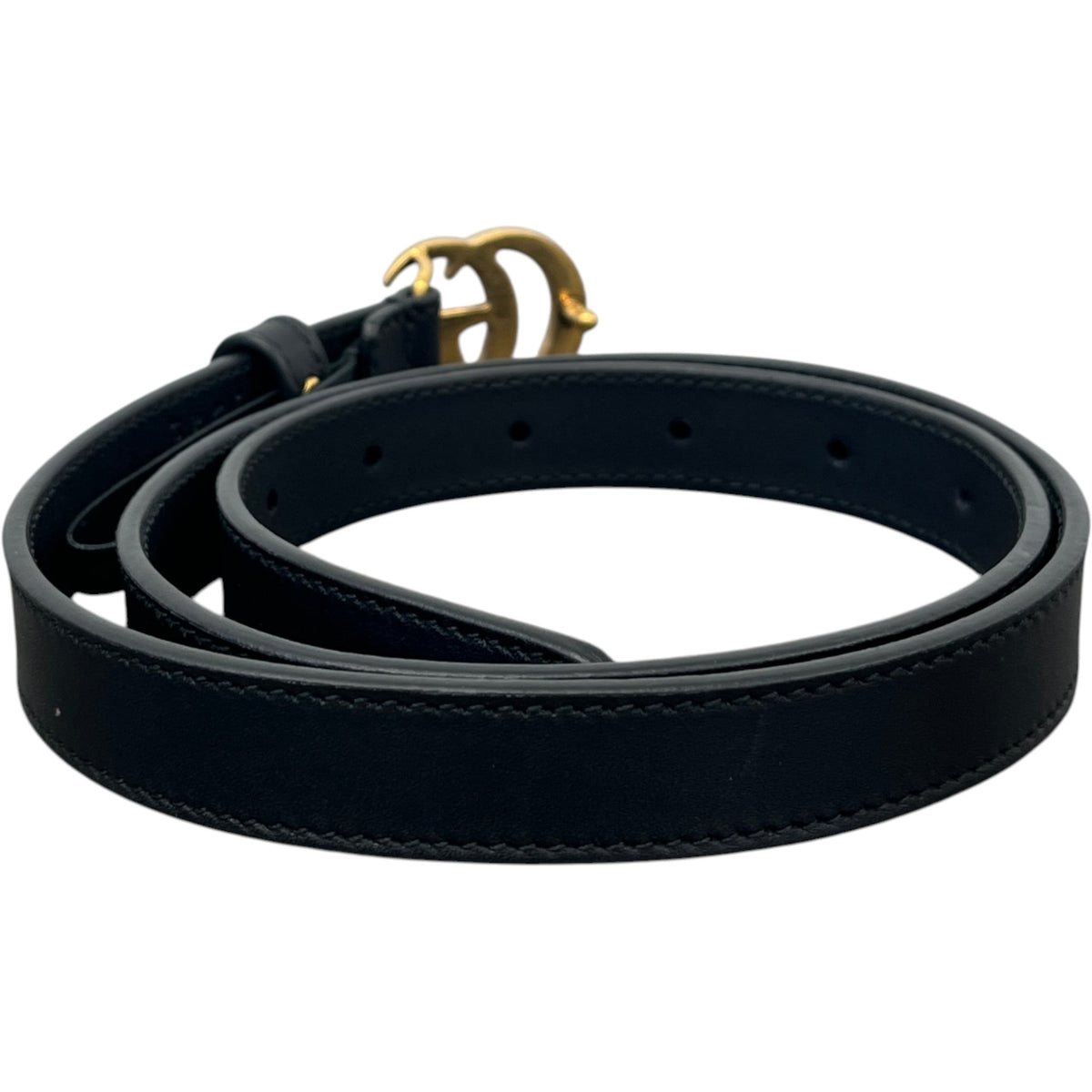 Women's GG Marmont 20mm Belt Black Size W32 - Photo 5