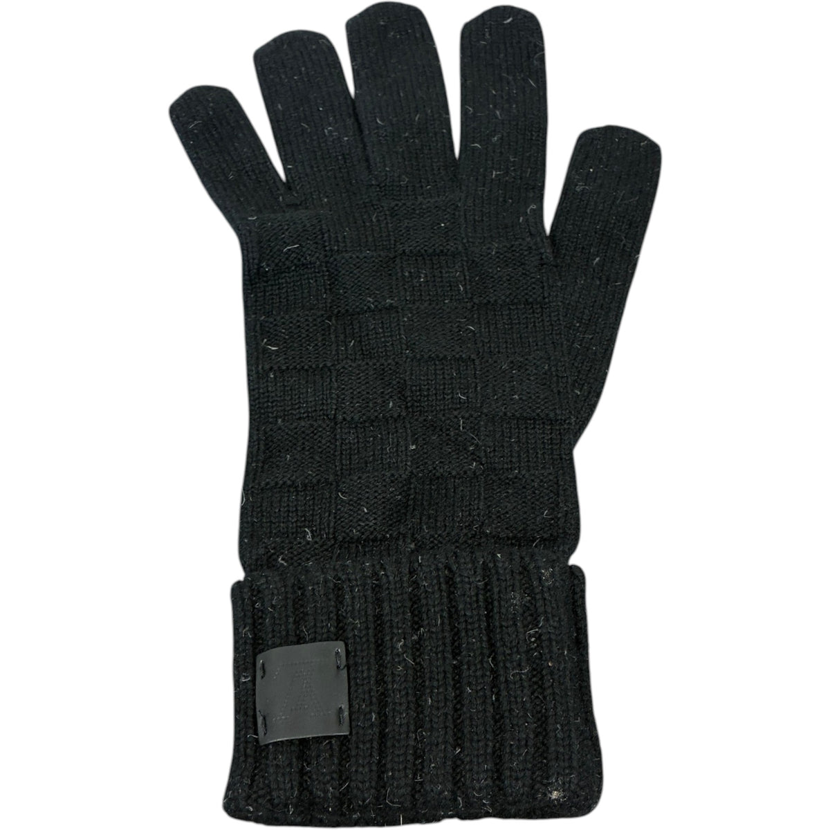Men's Damier Gloves Black - Photo 4