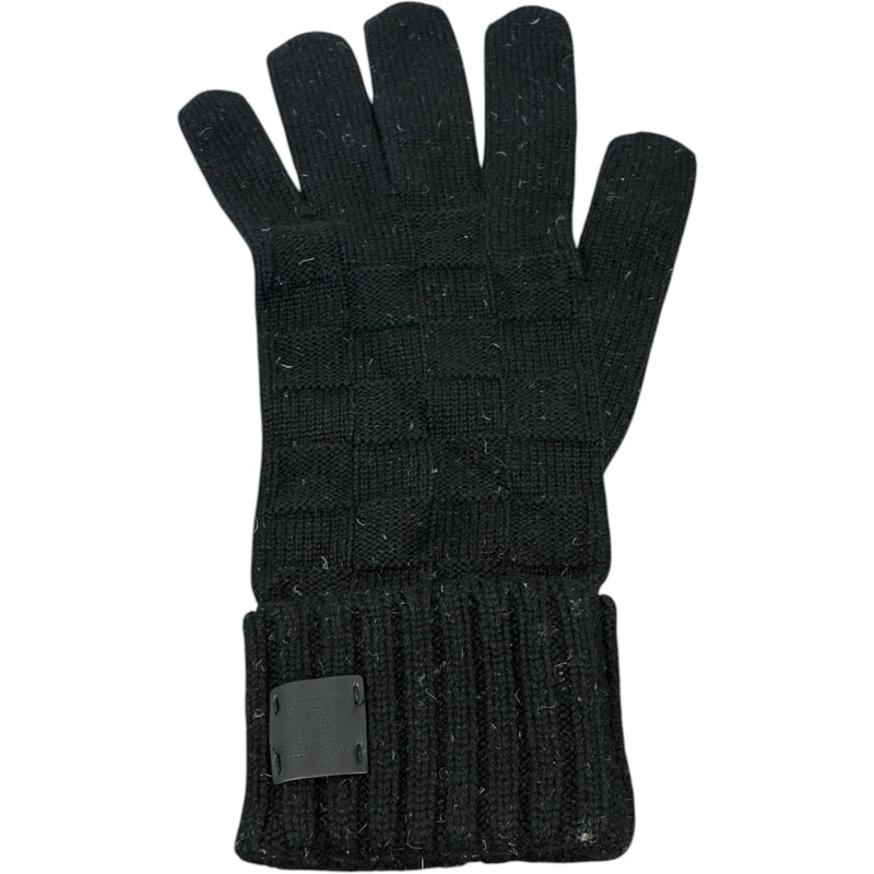 Men's Damier Gloves Black