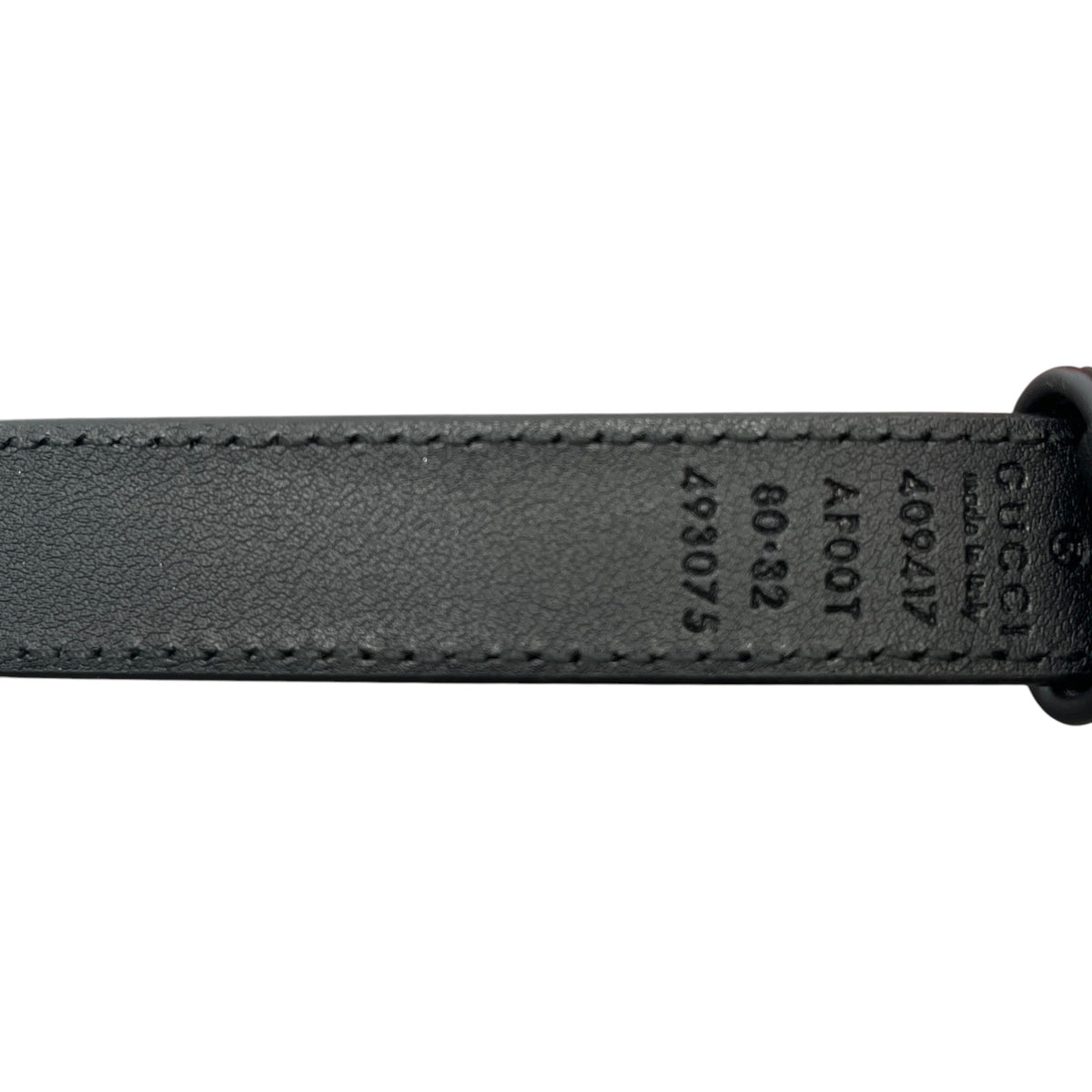 Women's GG Marmont 20mm Belt Black Size W32 - Photo 7