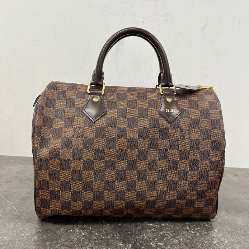 Women's Damier Ebene Speedy 30 Bag Brown