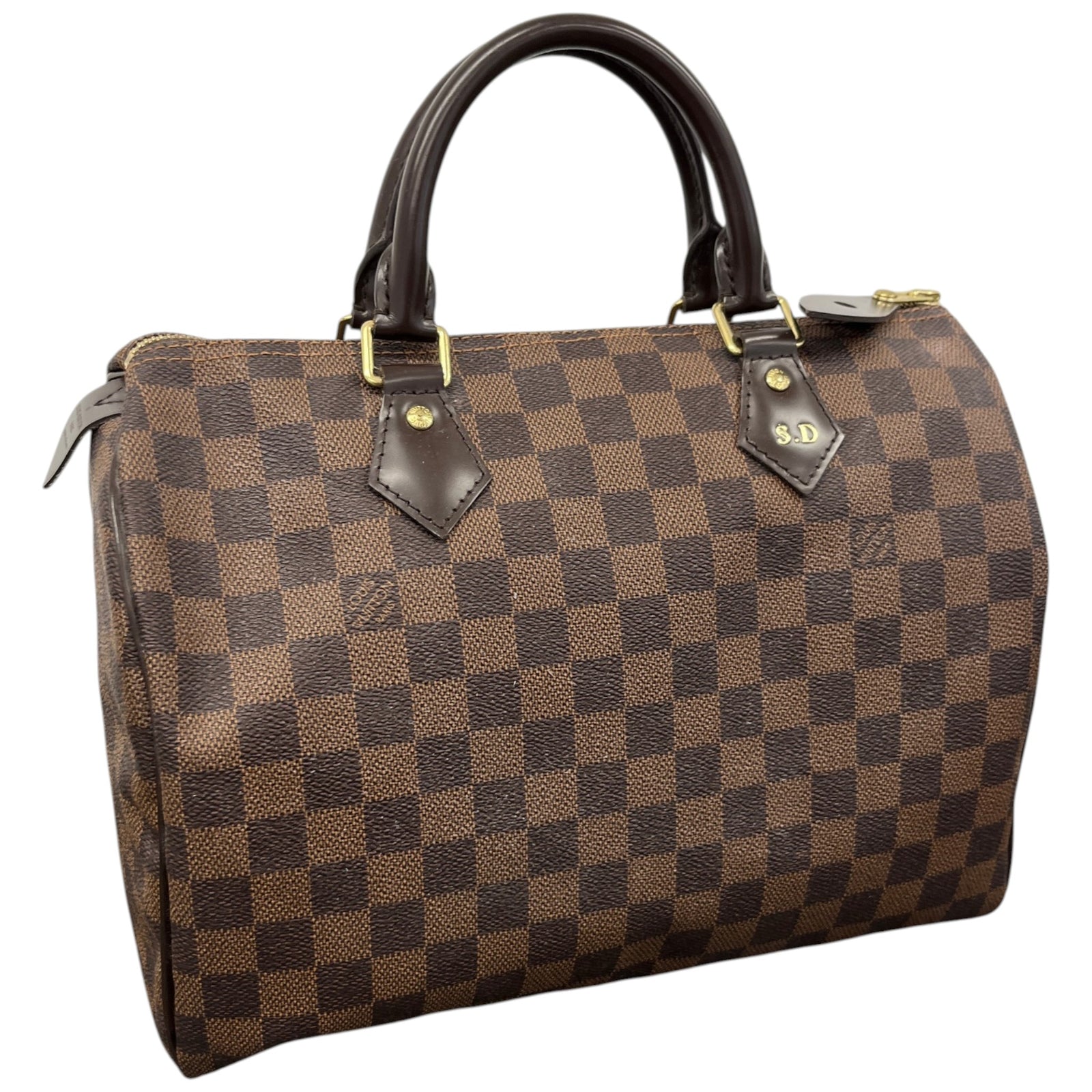 Women's Damier Ebene Speedy 30 Bag Brown - Photo 5