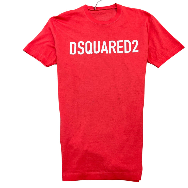 Men's Logo Print T-Shirt Red Size L