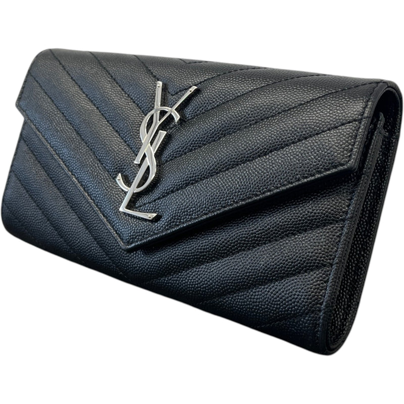 Women's Matelassé Large Purse Black