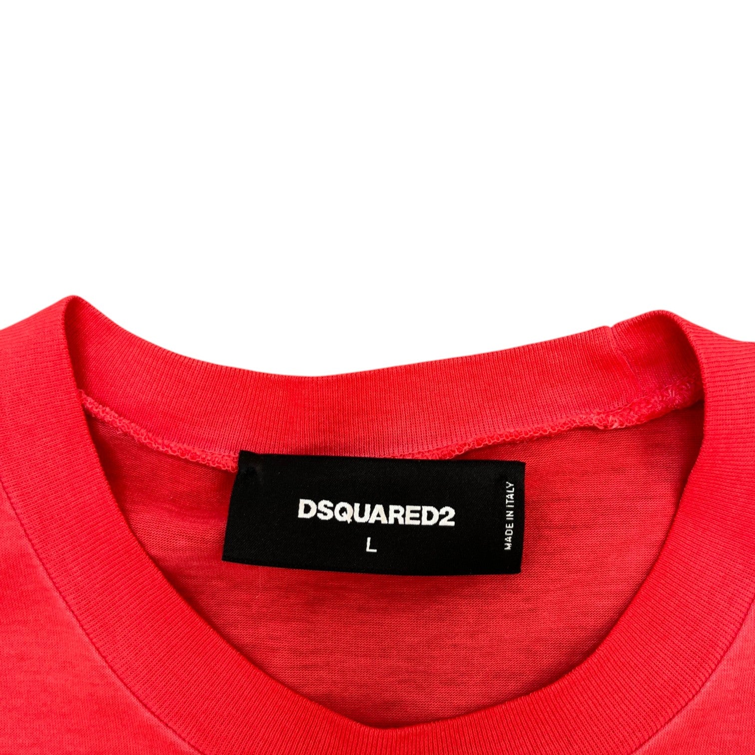 Men's Logo Print T-Shirt Red Size L - Photo 6
