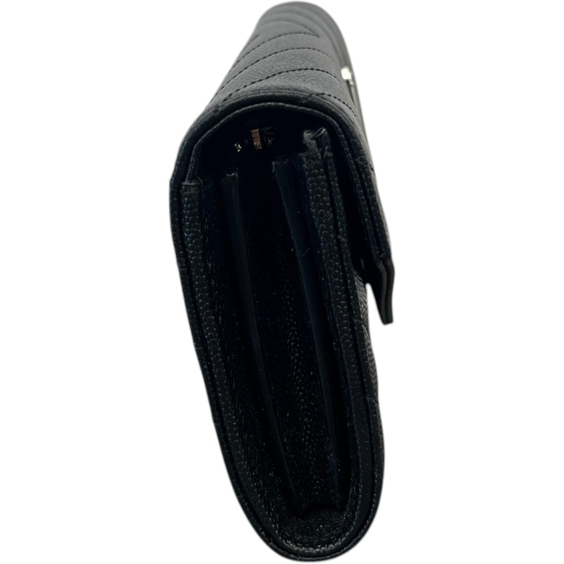 Women's Matelassé Large Purse Black