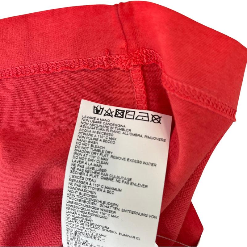 Men's Logo Print T-Shirt Red Size L