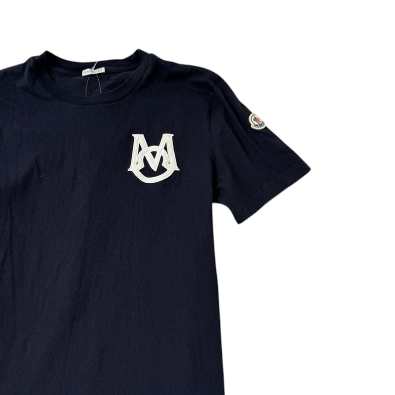 Men's Embroidered Logo T-Shirt Black Size L