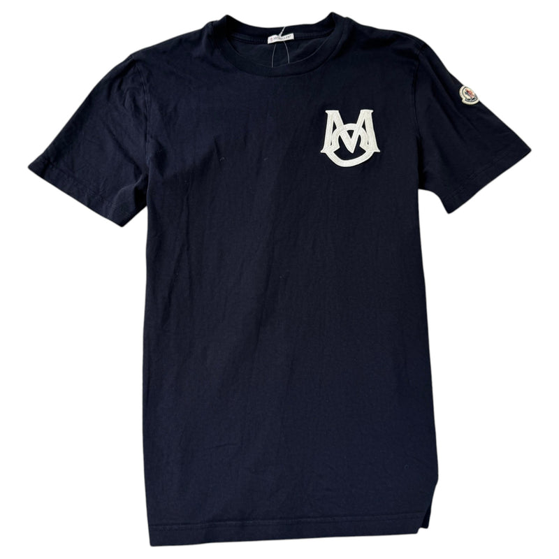 Men's Embroidered Logo T-Shirt Black Size L