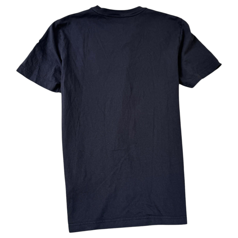 Men's Embroidered Logo T-Shirt Black Size L