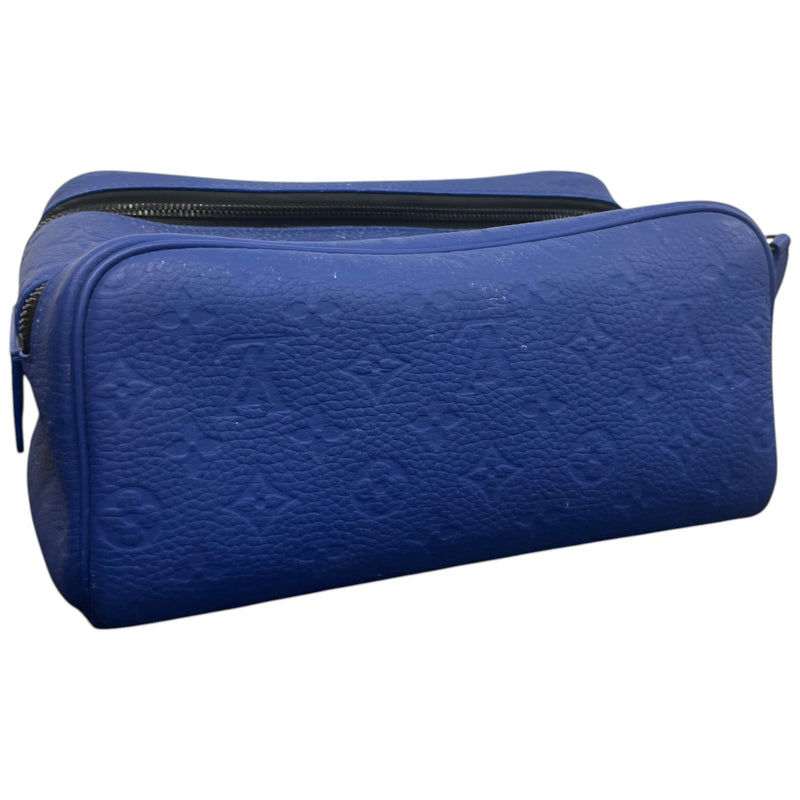 Men's Taurillon MonogramDopp Kit Toiletry Bag Blue
