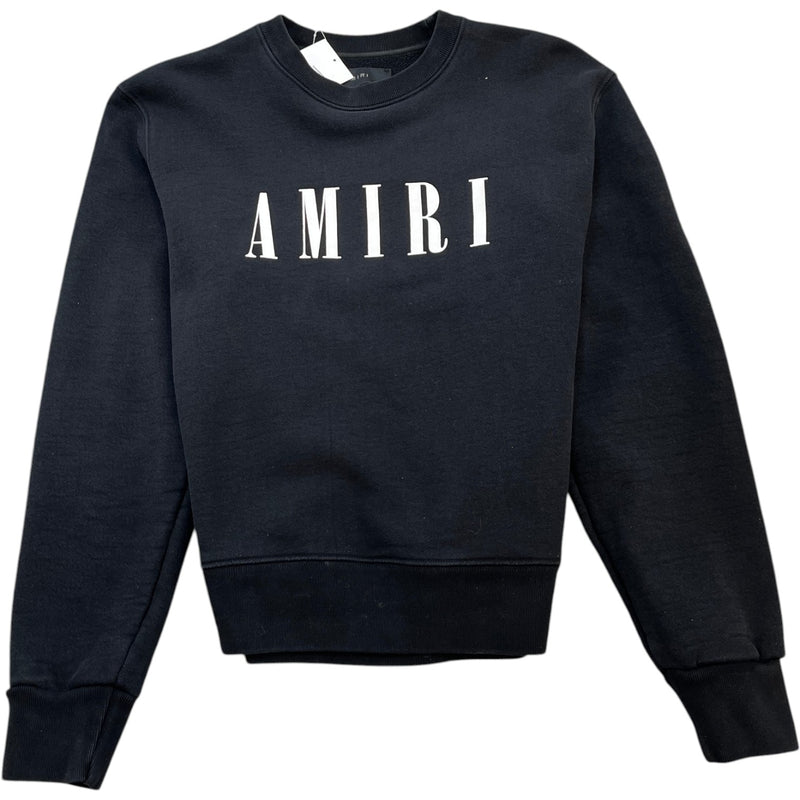 Men's Logo Print Sweatshirt Black Size S