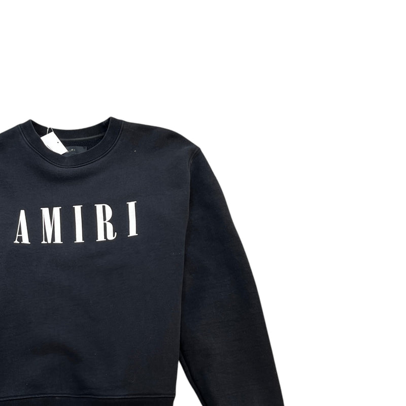 Men's Logo Print Sweatshirt Black Size S
