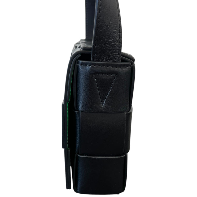 Women's Intreccio Woven Cassette Bag Black