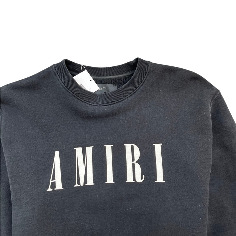 Men's Logo Print Sweatshirt Black Size S