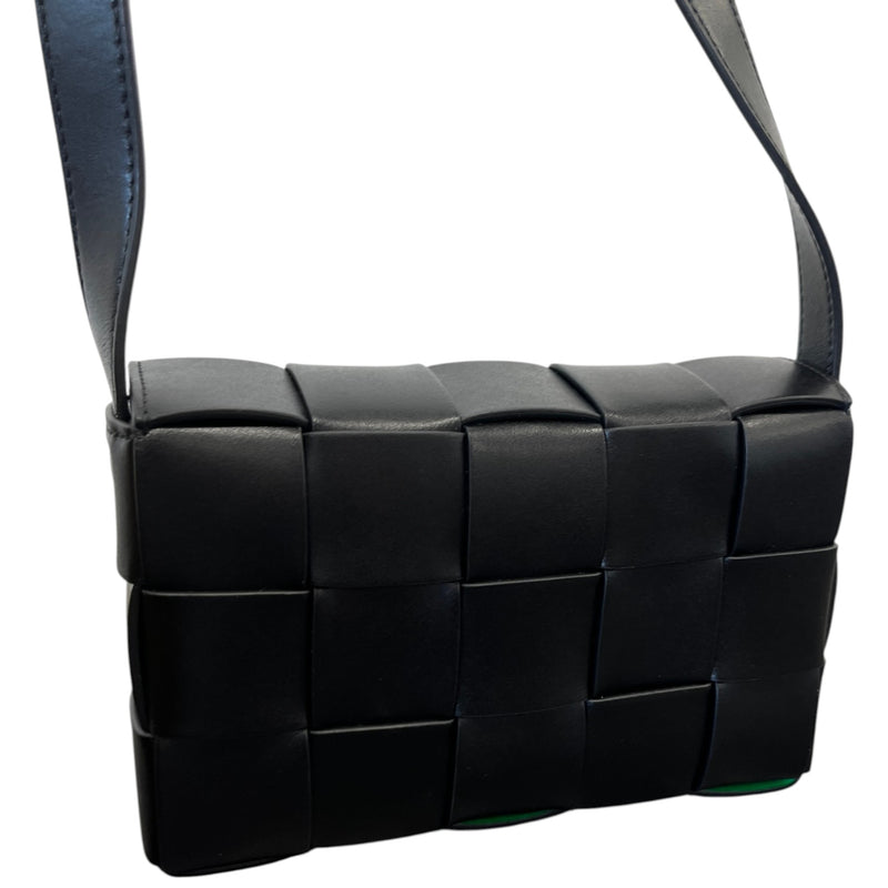 Women's Intreccio Woven Cassette Bag Black