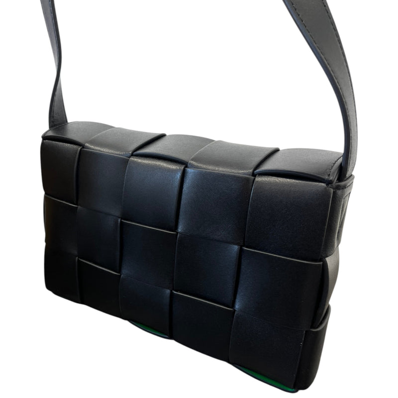 Women's Intreccio Woven Cassette Bag Black