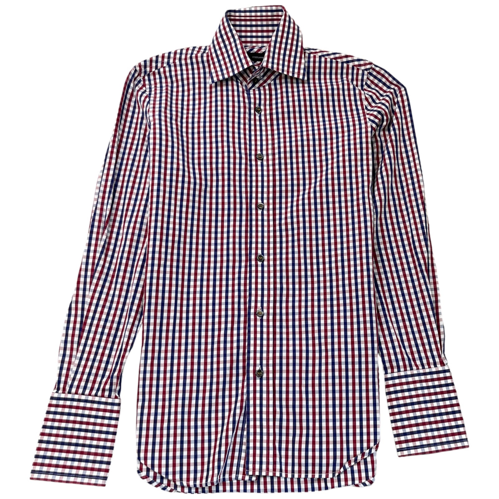 Men's Checkered Shirt Navy Size IT 48 / UK M - Photo 1