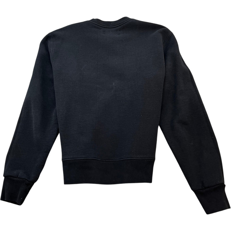 Men's Logo Print Sweatshirt Black Size S