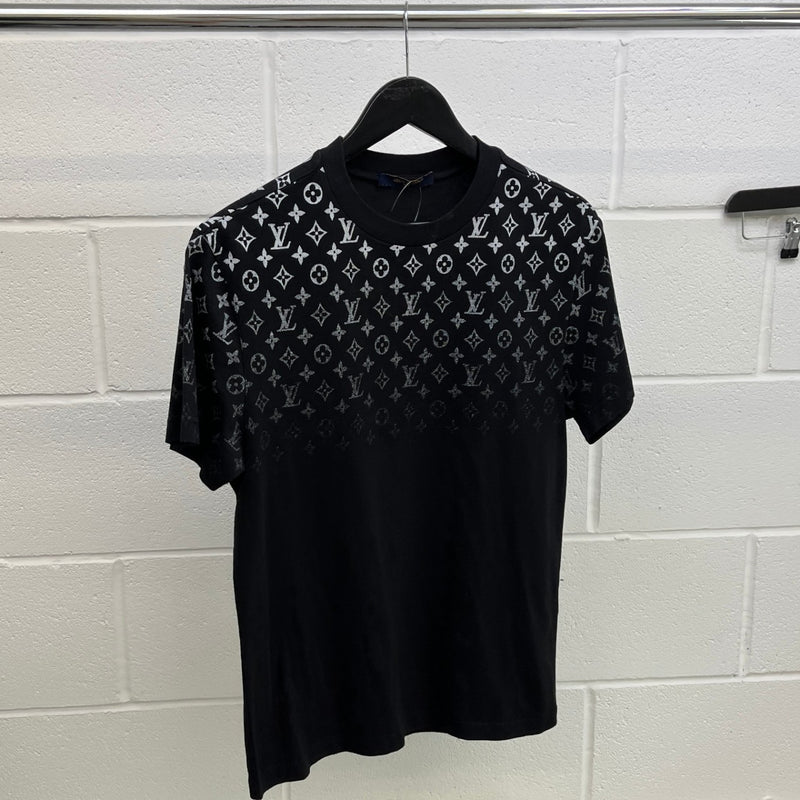 Men's Monogram Gradient T-Shirt Black Size S