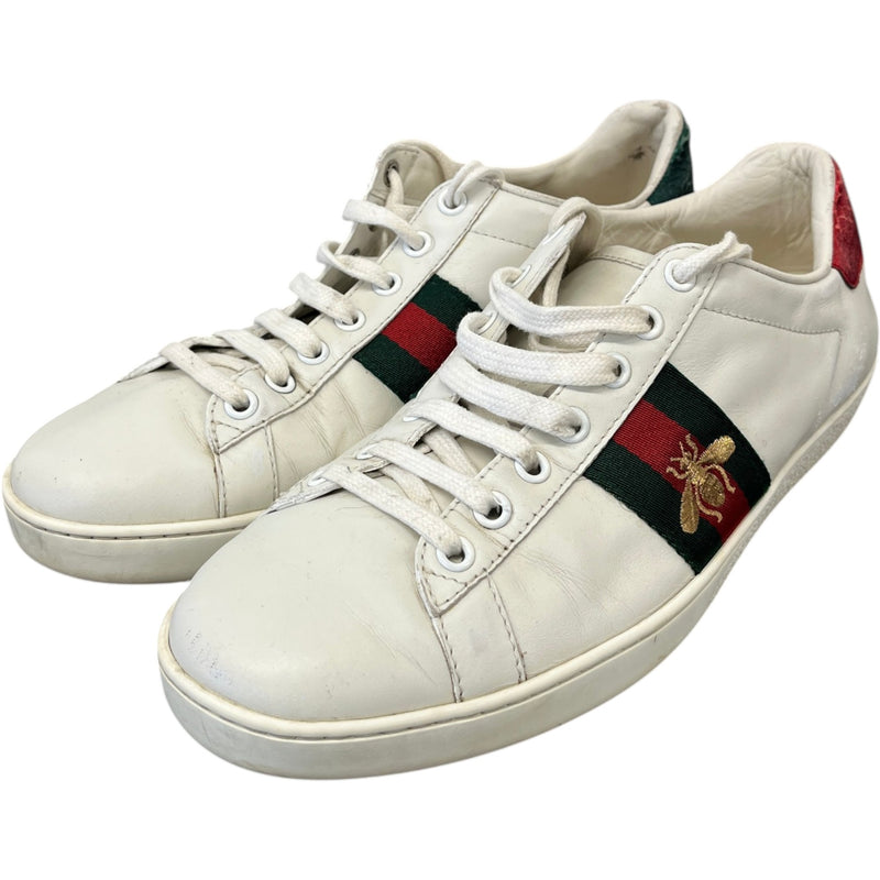 Men's Ace Embroidered Bee Low Trainers White Size UK 5 / EU 39