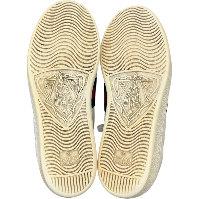 Men's Ace Embroidered Bee Low Trainers White Size UK 5 / EU 39