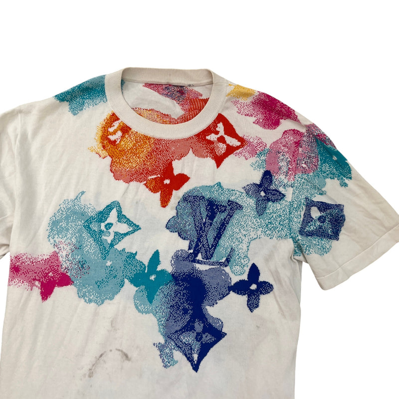 Men's Monogram Watercolor T-Shirt White Size XL