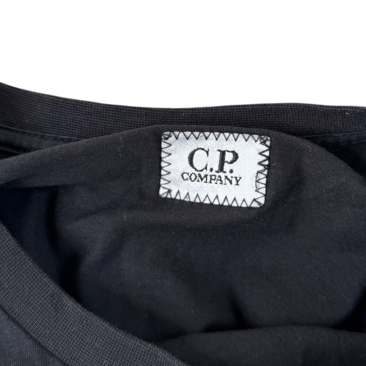 Men's Logo 30/1 Jersey T-Shirt Black Size M - Photo 7