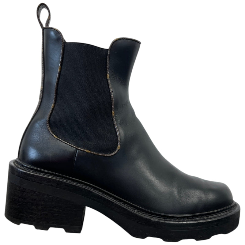 Women's LV Beaubourg Chelsea Boots Brown Size UK 6 / EU 39