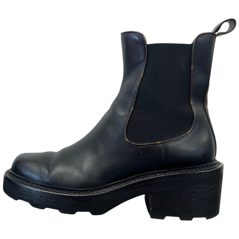 Women's LV Beaubourg Chelsea Boots Brown Size UK 6 / EU 39