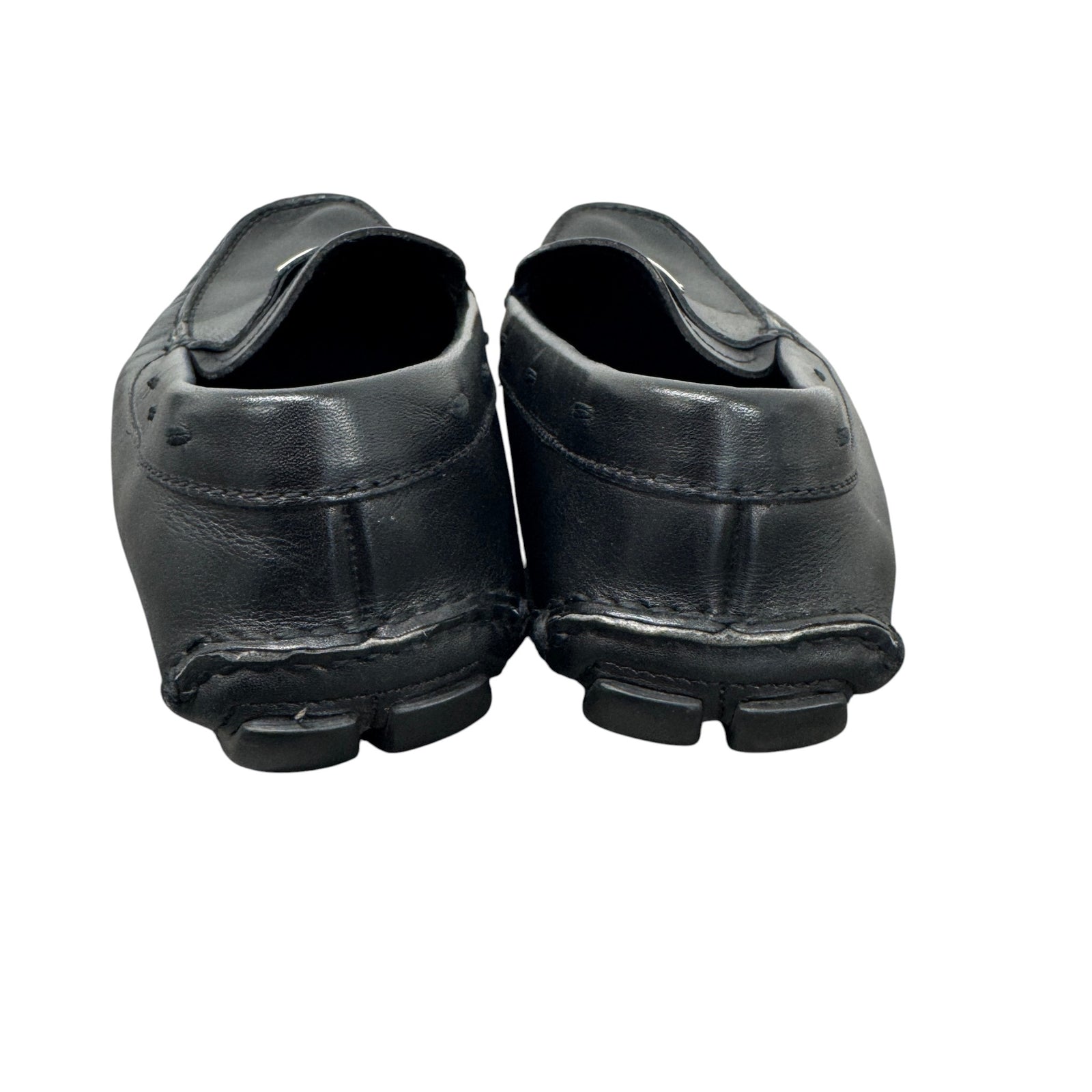 Men's Plaque Logo Loafers Black Size EU 42 / UK 8 - Photo 9