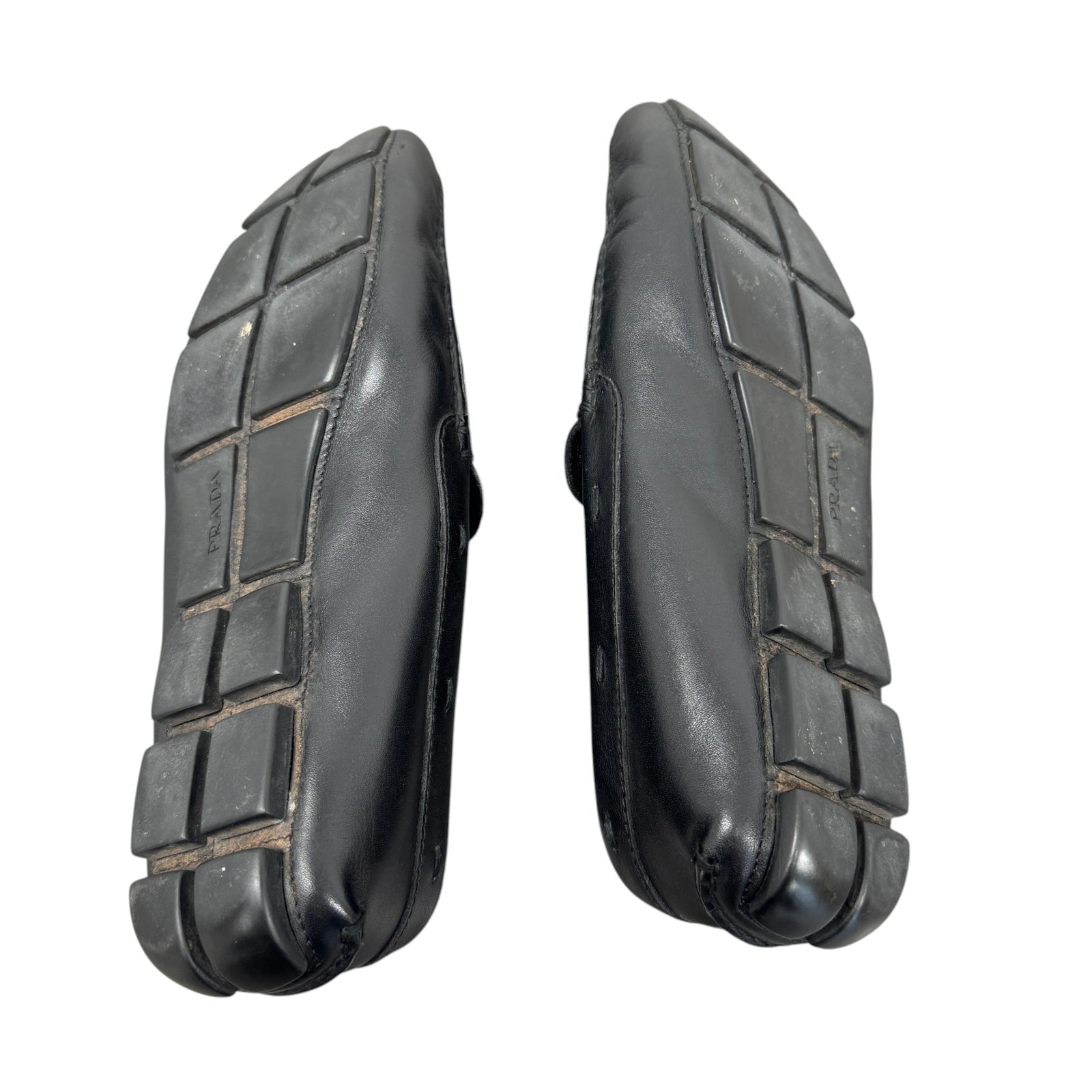 Men's Plaque Logo Loafers Black Size EU 42 / UK 8 - Photo 10