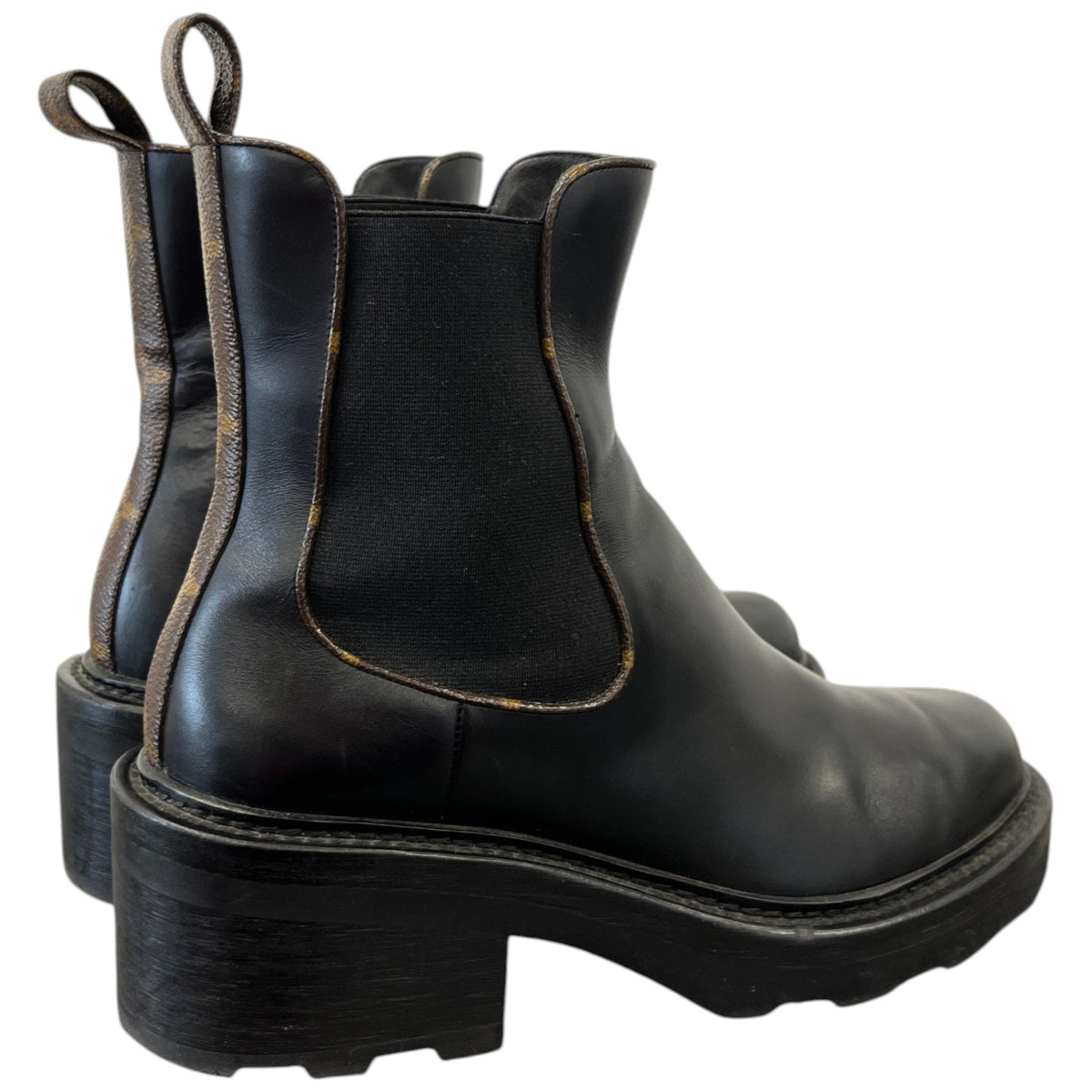 Women's LV Beaubourg Chelsea Boots Brown Size UK 6 / EU 39 - Photo 8