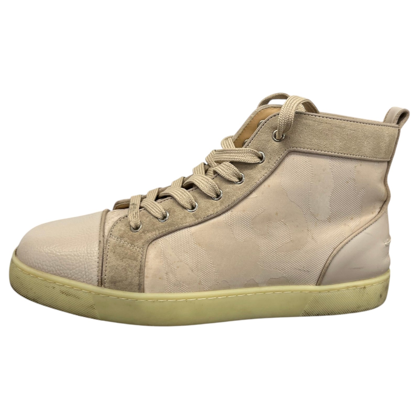 Men's Louis Orlato High Trainers Beige Size UK 11 / EU 45 - Photo 5