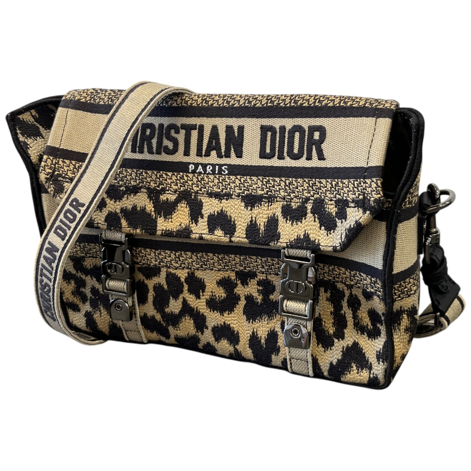 Women's Camp Leopard Embroidery Bag Beige - Photo 5