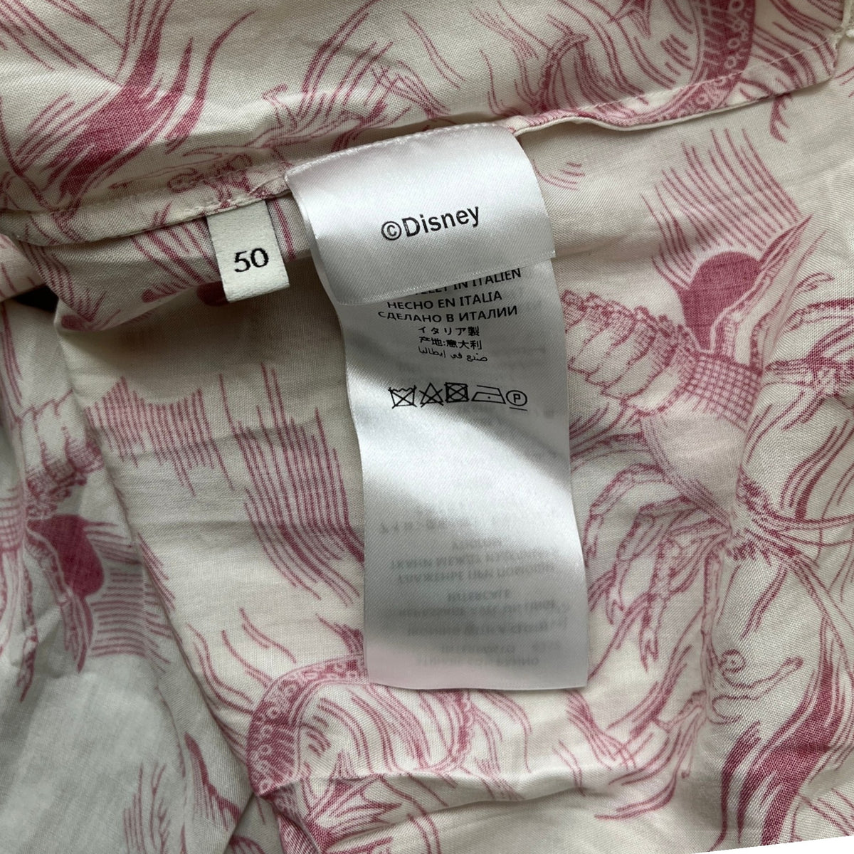 Men's Donald Duck Sea Storm Print Shirt White Size L - Photo 6